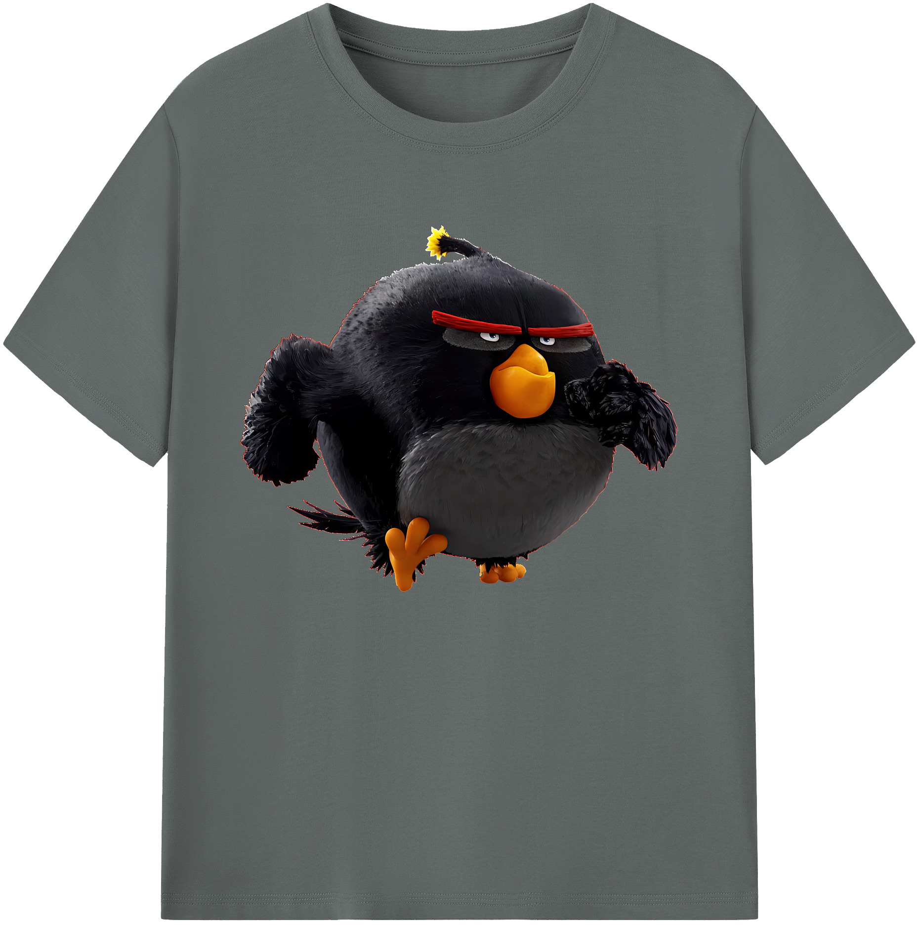 （画像用） Angry Birds アングリーバード 綿100％ メンズ半袖Tシャツ｜肌触りやわらか＆通気性